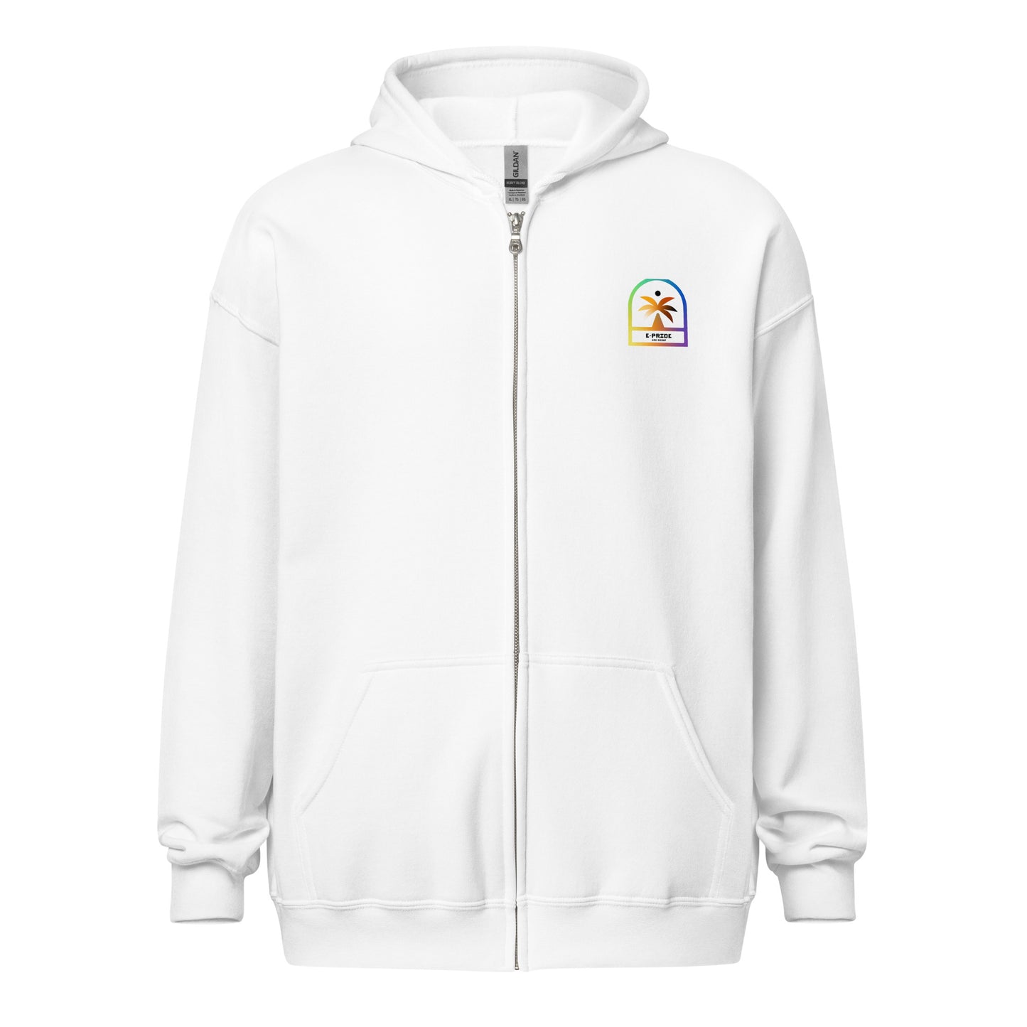 Unisex Fleece Zip Up Hoodie (Pride)