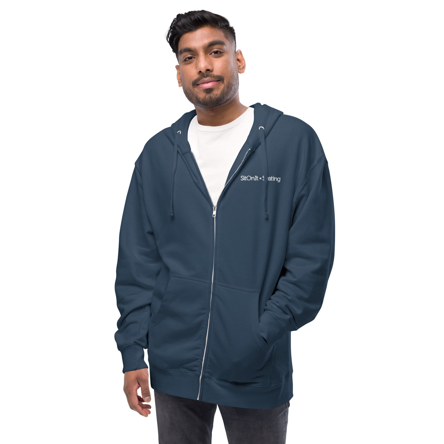 Unisex Fleece Zip Up Hoodie
