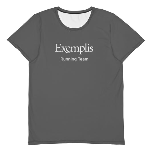 Exemplis Running Athletic T-shirt (Dark Grey)